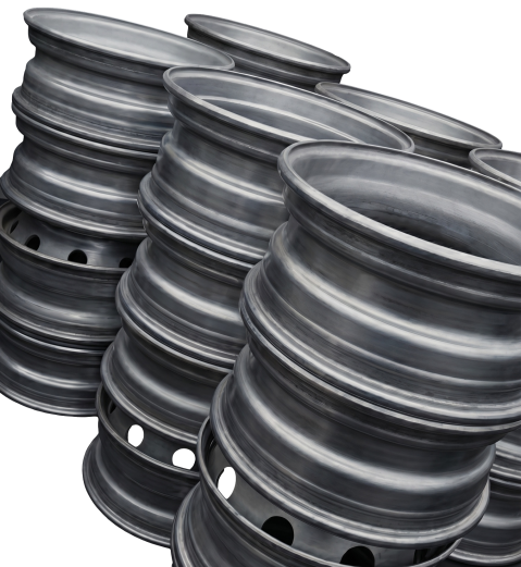 Heavy-Duty Steel Wheel Rim Barrel - Universal Fit Automotive Wheel Component